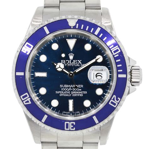 rolex 16610 deep blue|Rolex 16610 blue bezel.